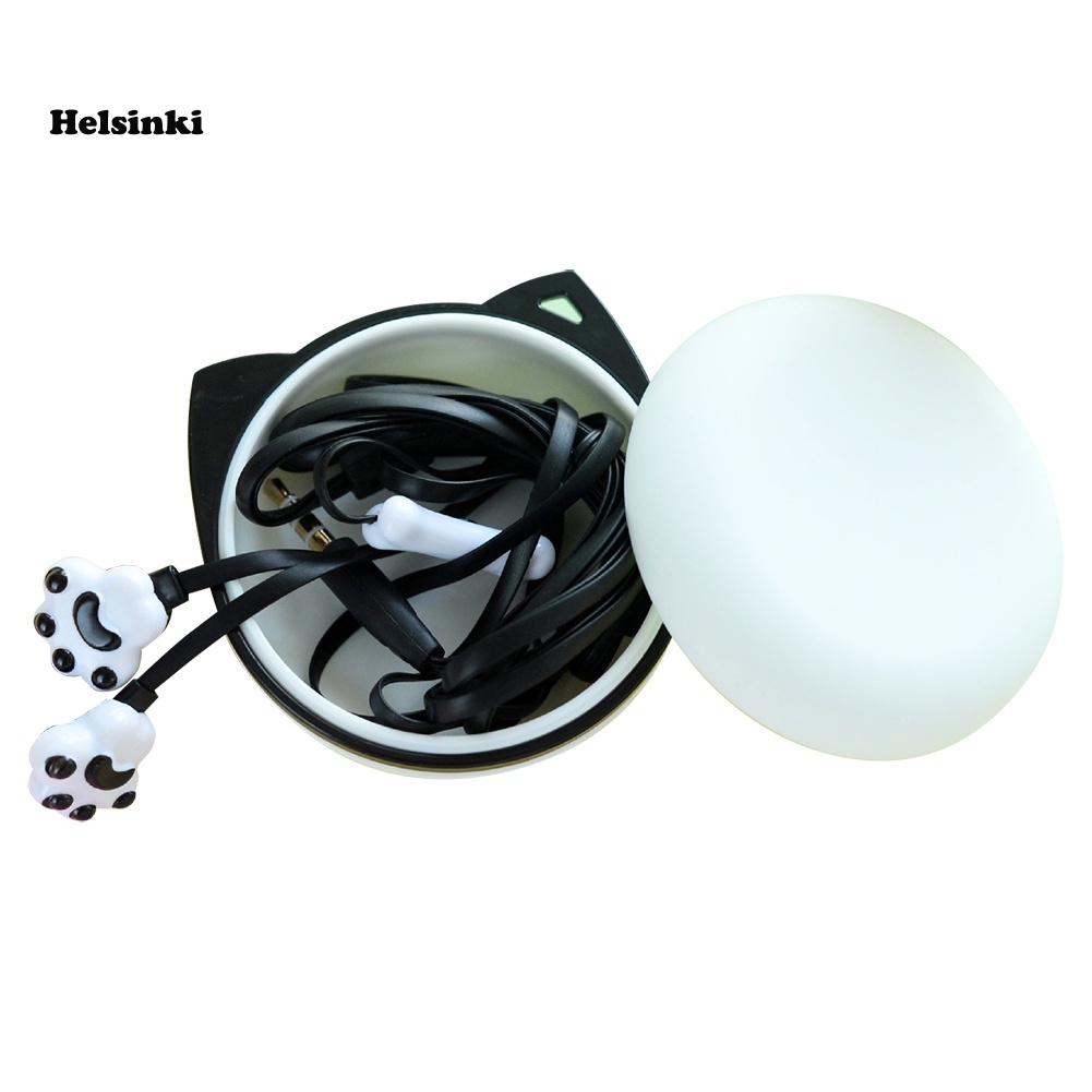 Hl Tai Nghe Có Dây Hình Chân Mèo Đầu Cắm 3.5mm