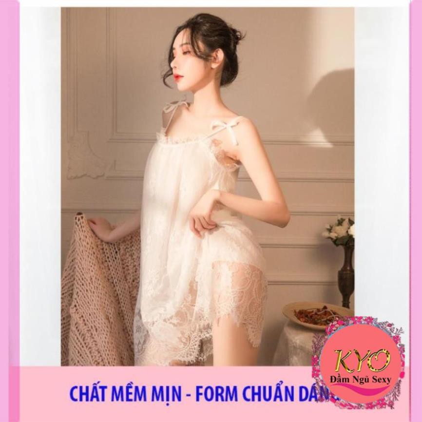 [  Siêu Đẹp- LOẠI I] ♥Ảnh Thật♥4 màu Váy Ngủ Xuyên Thấu B1023 Đầm Công Chúa Voan Ren Cao Cấp Quảng Châu | BigBuy360 - bigbuy360.vn