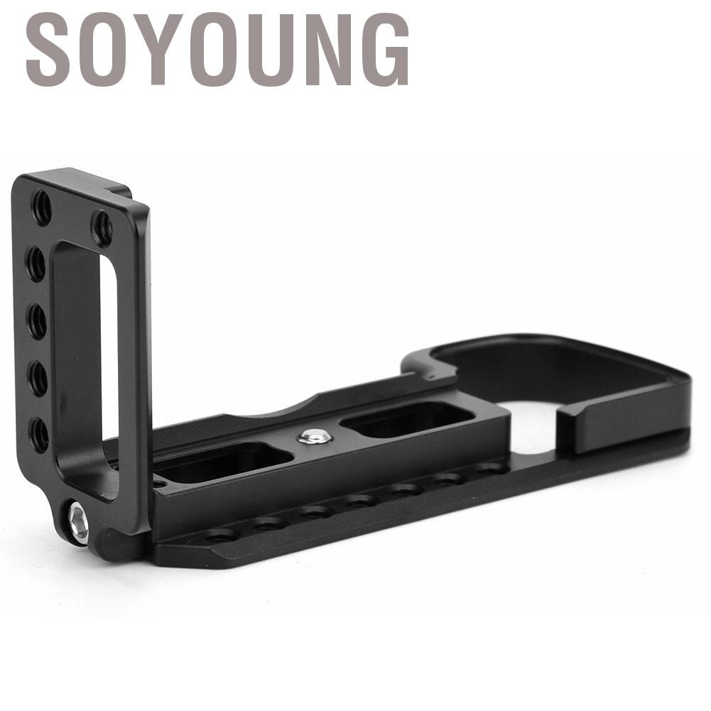 Soyoung Aluminum Quick Release Plate Vertical Shooting L Bracket for Sony A6400 Mirrorless Camera