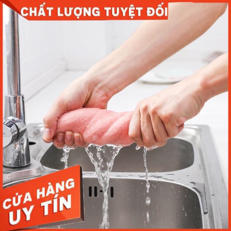 (Video Clip)  Khăn Lau Bếp Đa Năng Siêu Thấm Hút 2 Mặt, Khăn Lau Tay, Lau Bát Đĩa Dày Mịn Đẹp Loại 1