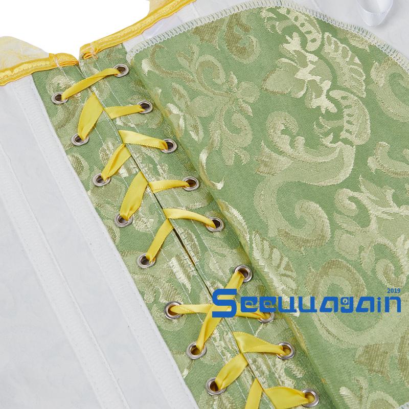 Đai nịt bụng định hình xương cá phối ren hoa có dây rút cho nữ