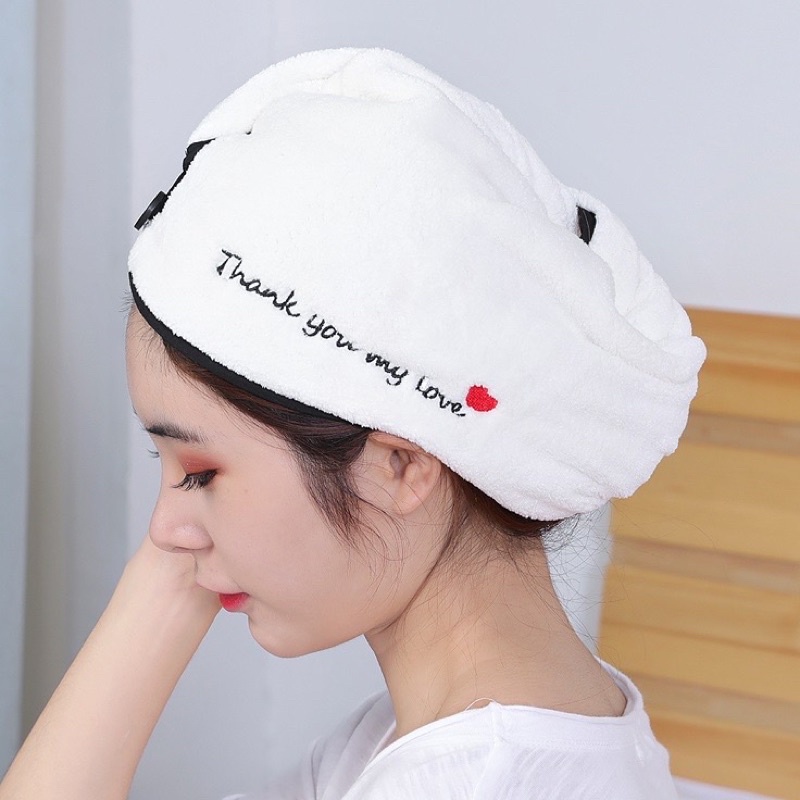 Khăn quấn tóc, mũ ủ tóc bằng vải bông mềm mịn