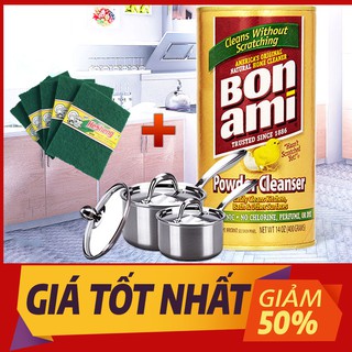 BonAmi - Bột tẩy rửa Đa Năng Bon Ami - [ Tặng kèm miếng cọ xoong nồi ] - Đại lý phân phối toàn quốc