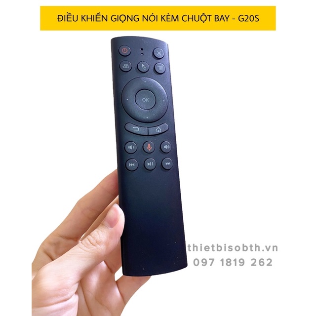 Remote chuột bay G20S Air Mouse tìm kiếm giọng nói