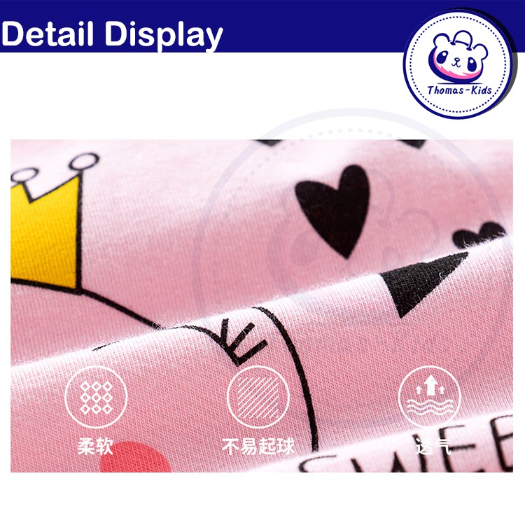 Áo Tank Top Cotton In Họa Tiết Hoạt Hình Thời Trang Cho Bé Gái 3-8 Tuổi