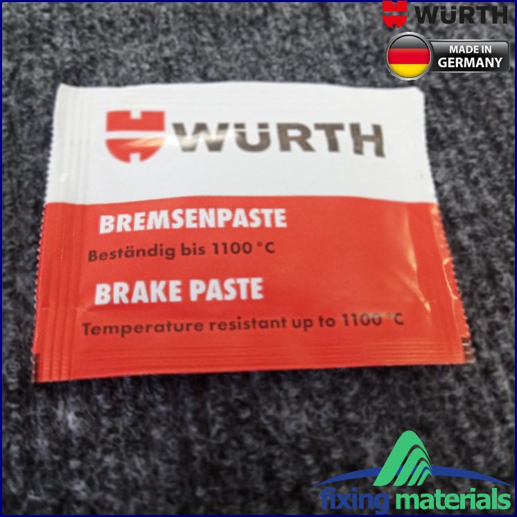 Mỡ tra má phanh WURTH Brake Paste, SX Đức, 5.5g