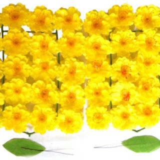 400 cái bông mai giả có cành thép ( phân sẵn 10 bì dễ bán)