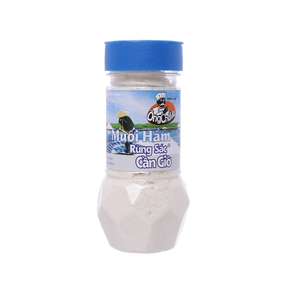 Muối hầm rừng Sác Cần Giờ Ông Chà Và hũ 100g