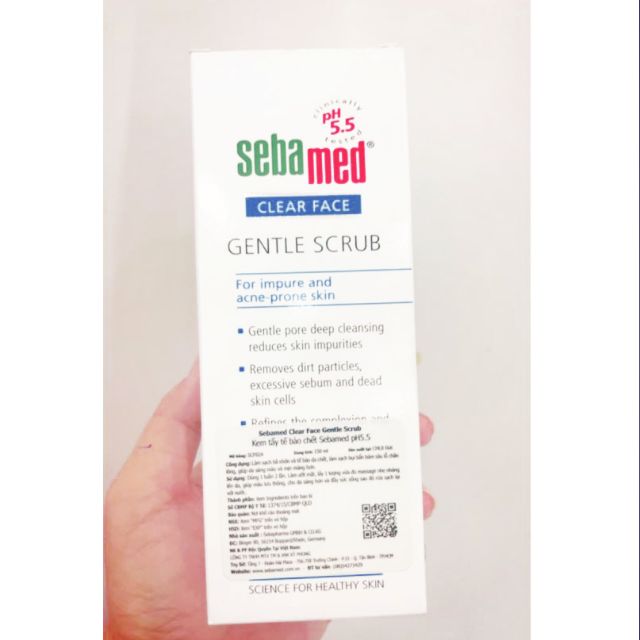 Kem tẩy tế bào chết Sebamed Clear Face Gentle Scrub pH 5.5 150ml- 0513534