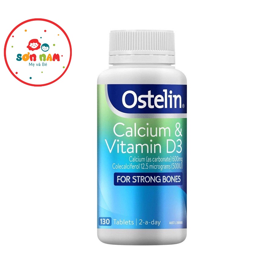 Canxi Viên Ostelin - Bổ Sung Canxi Dành Cho Mẹ Bầu, Trẻ 12 Tuổi Trở Lên Thúc Đẩy Quá Trình Hấp Thụ Canxi