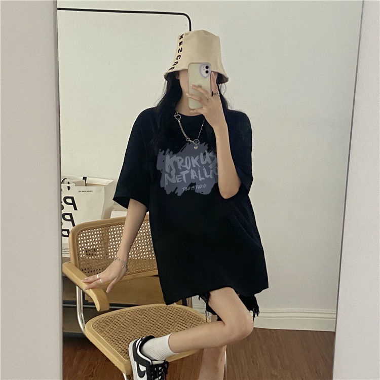 Jiashucheng Áo Thun Ngắn Tay Phong Cách Hàn Quốc Thiết Kế Mới Cho Nữ