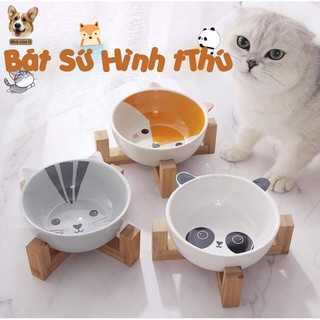Bát Ăn Chó Mèo Bằng Sứ Dễ Thương Ngộ Nghĩnh - Bát Ăn Thú Cưng