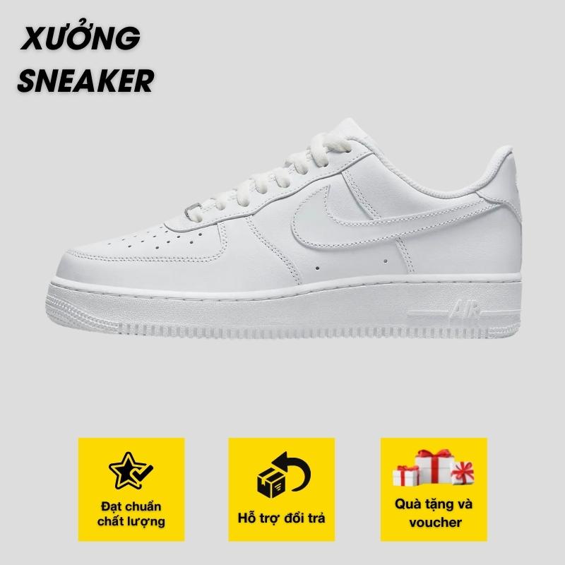 Giày Thể Thao Sneaker Air Force 1 AF1 Full Trắng Nam Nữ Hàng Đẹp
