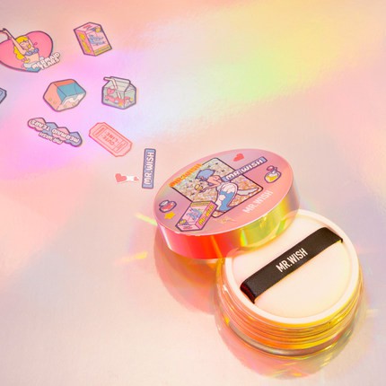 Phấn phủ Mr. Wish kiềm dầu tiện dụng