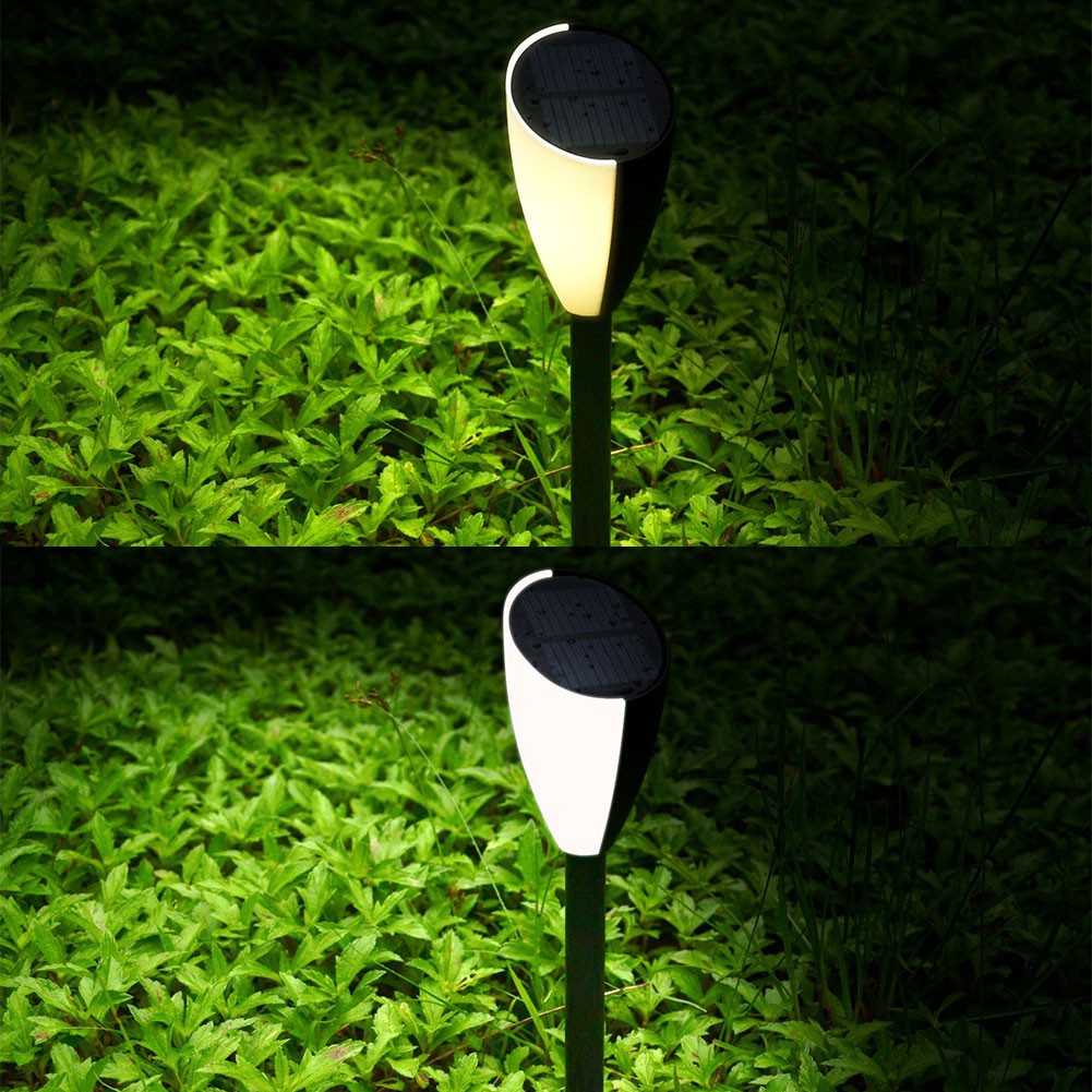 LED Solar Power Two Colors Garden Music Lamp Outdoor Waterproof Light