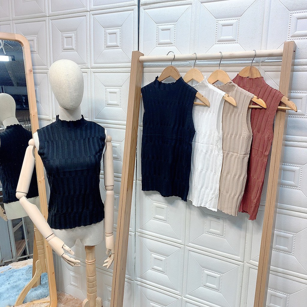 1Z14 Áo len sát nách cổ 3 phân áo len không tay phong cách Hàn Quốc 1513 | BigBuy360 - bigbuy360.vn