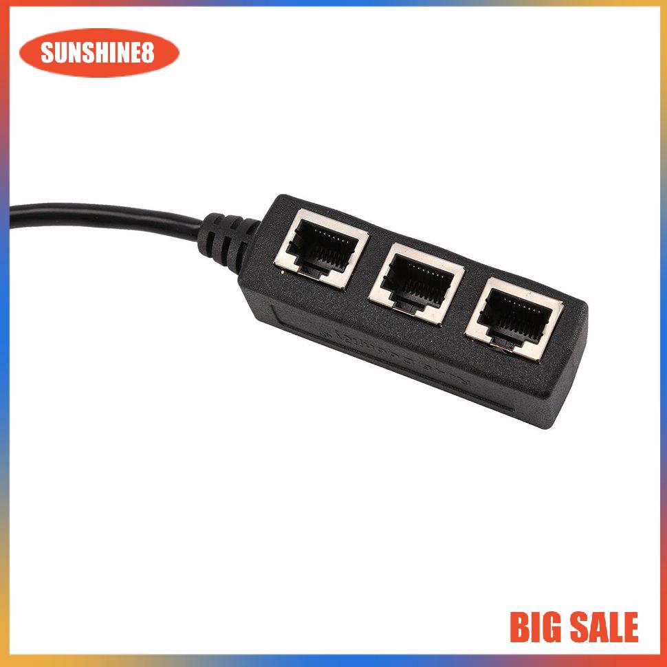 Bộ mở rộng bộ chia cáp mạng Ethernet LAN dài RJ45 1 đến 3 chuyên dụng