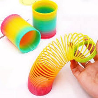 Đồ Chơi Lò Xo Cầu Vồng Ma Thuật Bằng Nhựa
