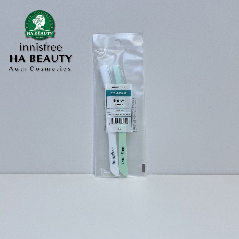 Dao cạo chân lông mày vào khuôn gọn gàng sắc nét innisfree Eyebrow Correction Knife 2ea