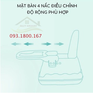 [FREE SHIP CHÍNH HÃNG/BH 1 NĂM] GHẾ ĂN DẶM HANBEI + ĐỆM + BÁNH XE CHÍNH HÃNG