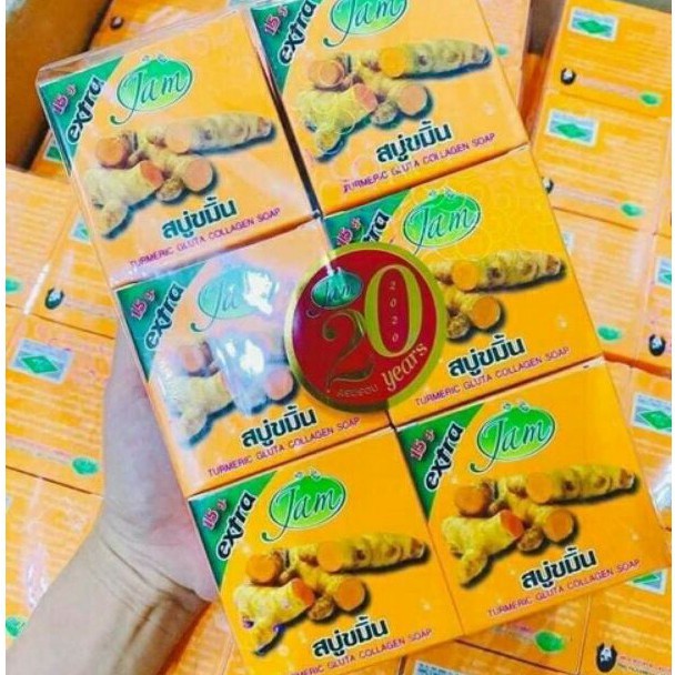 Xà phòng gạo cám gạo . nghệ . cam Thái Lan RICE MILK SOAP 65g