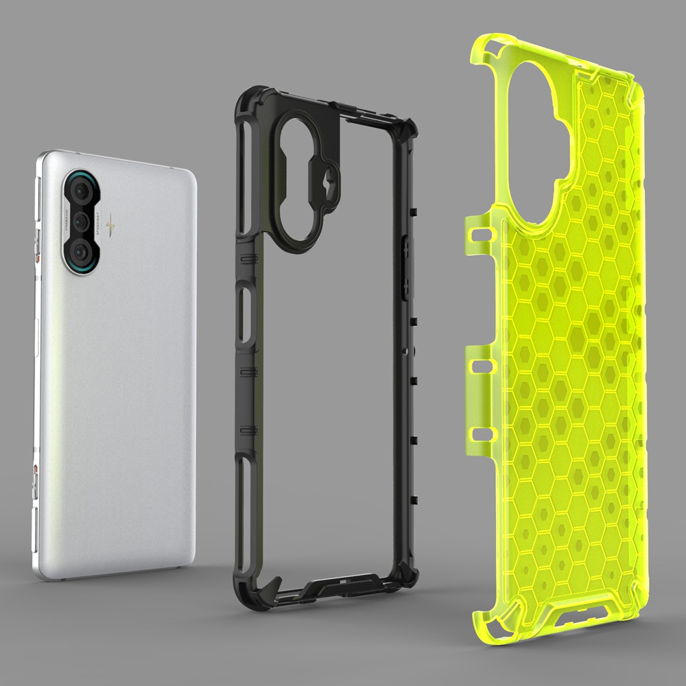 Ốp Điện Thoại Pc Cứng Viền Tpu Dẻo Trong Suốt Kiểu Giáp Chống Sốc Cho Xiaomi Redmi K40 Gaming