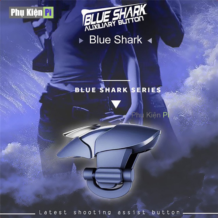 Nút bắn PUBG cá mập xanh cao cấp Blue Shark