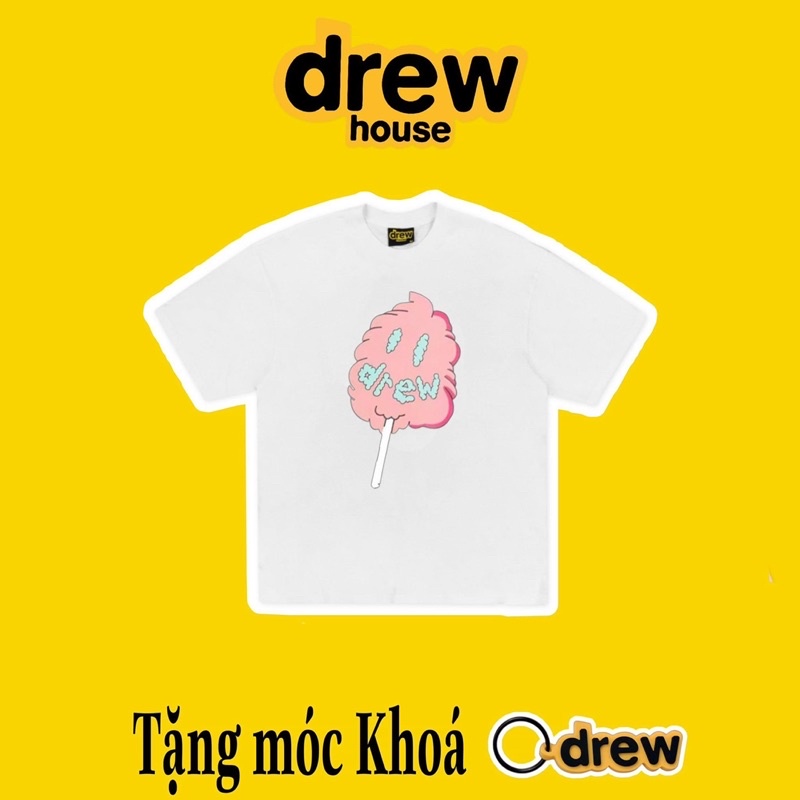 Áo Thun các mẫu Drew tặng kèm móc khoá chất cotton 4C Full Tag Mác