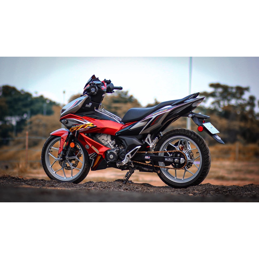 [Siêu Sale] Tem Decal Rời mẫu GTR tổ ong vàng đen cho Winner X đỏ bạc - tem 3 lớp chất lượng cao