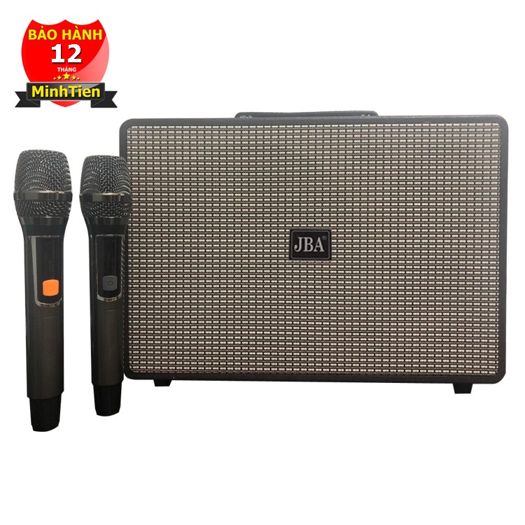 Loa kẹo kéo karaoke GT audio  T19 - Bass 2.5 tấc - 300W  tặng kèm 2 micro không dây UHF cao cấp
