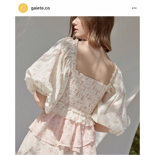 Pass áo thiết kế persimmon size S đầm Gaiete freesize