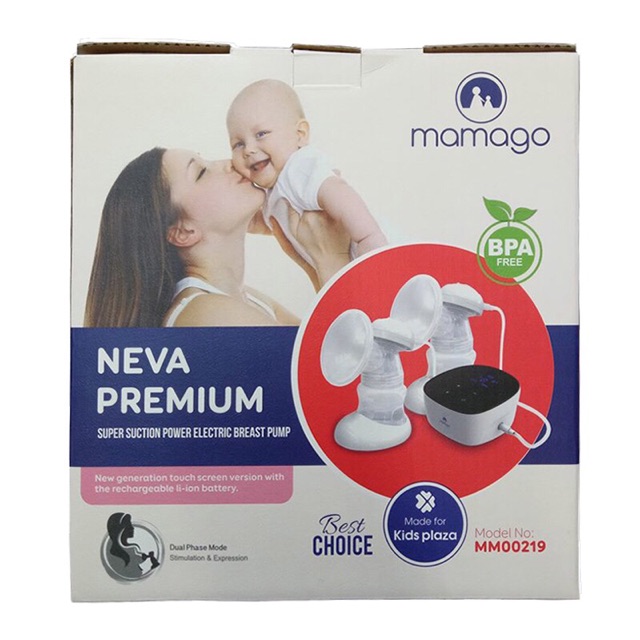 Máy hút sữa điện đôi cảm ứng Neva Mamago Premium