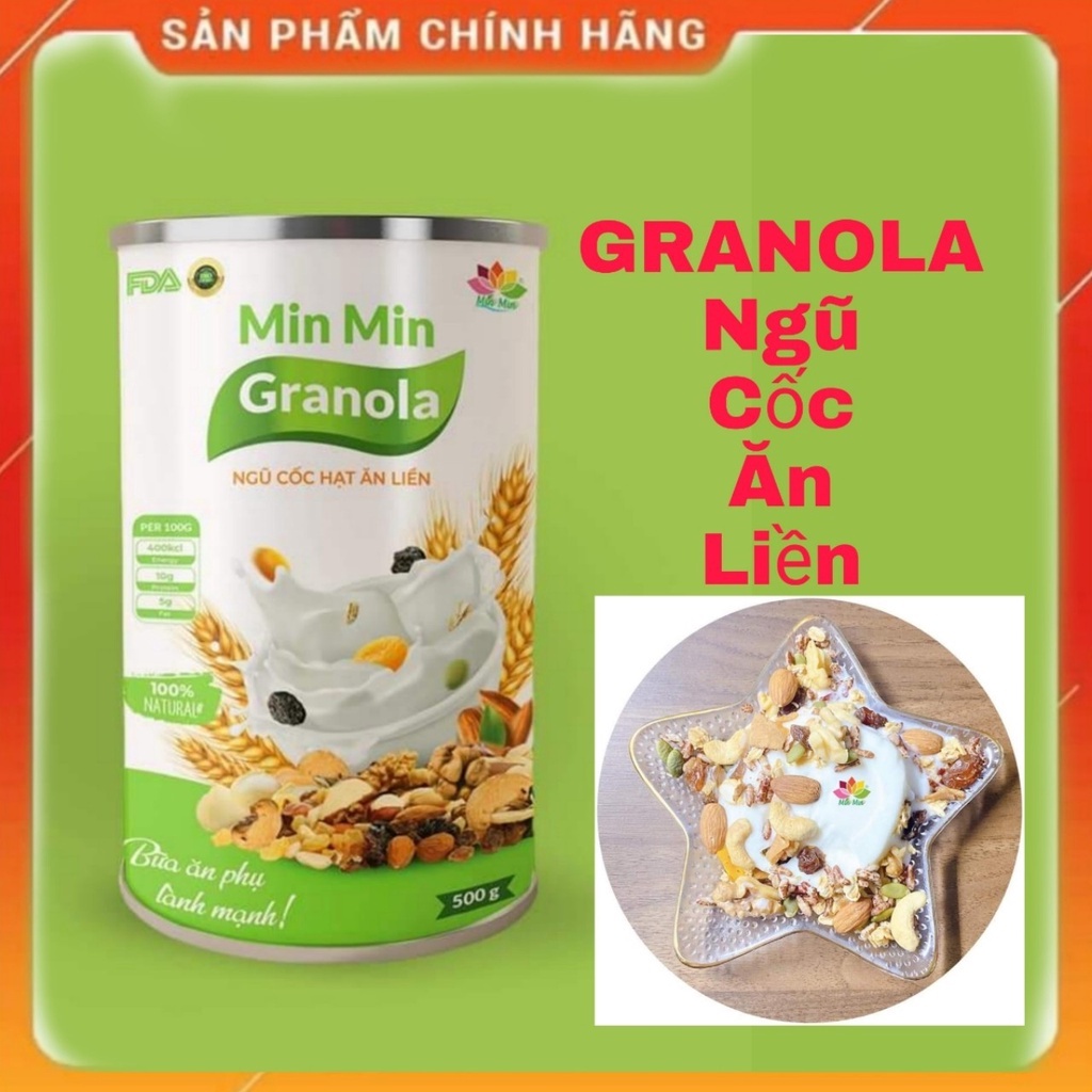 Ngũ Cốc Granola Ăn Kiêng Siêu Hạt Min Min