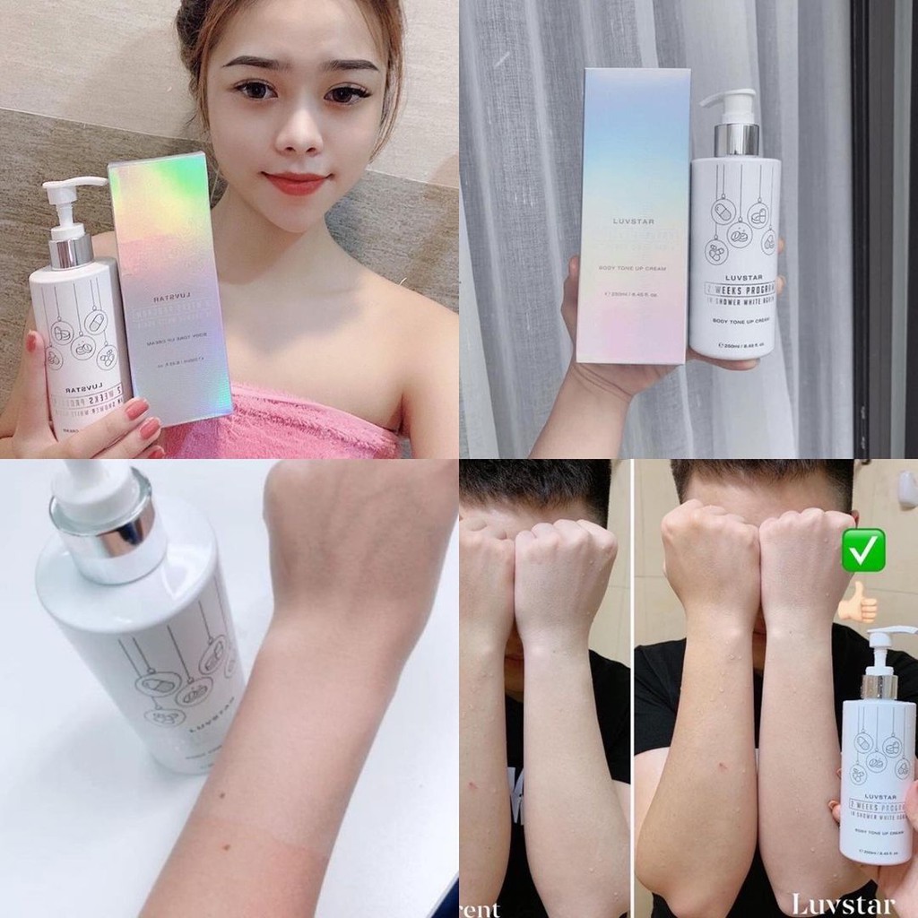Sữa Tắm Trắng Da Luvstar Body Tone Up Cream