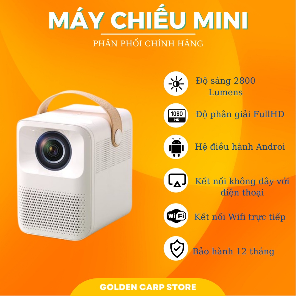 Máy Chiếu Mini Gia Đình KAW-K550 1080 Chất Lượng Cao - Bảo Hành 12 Tháng