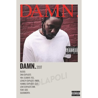 Tấm áp phích in hình Album Damn Old Kendrick