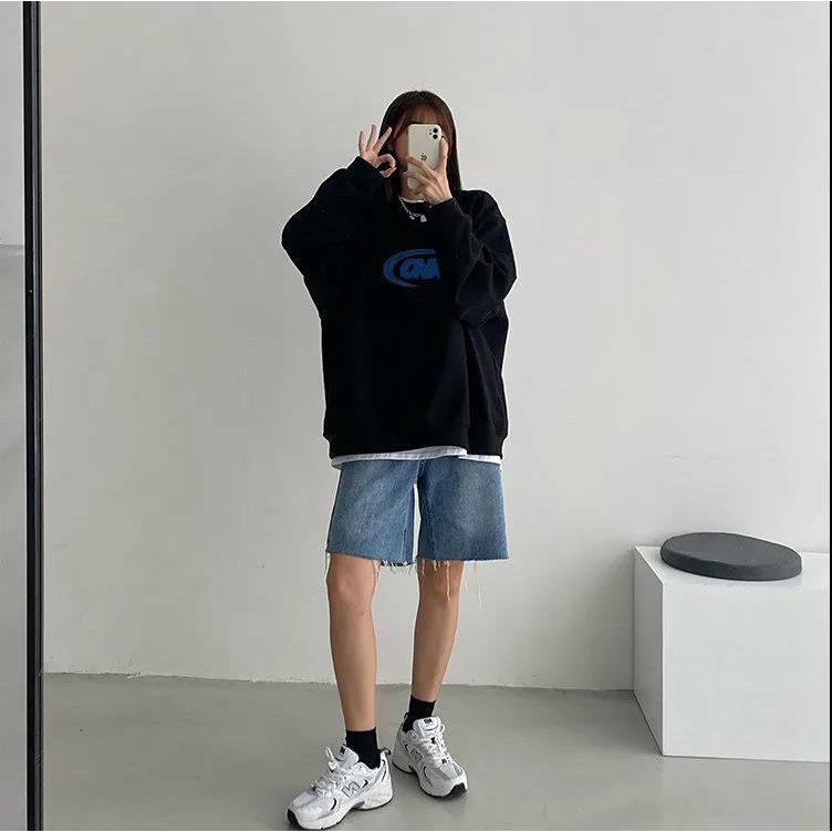 NRVP Áo Thun Nữ Dài Tay Cổ Tròn Thời Trang Hàn