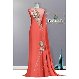 Vải Áo Dài Tằm Ý/ Lụa Nhật Hoa Trên Và Dưới