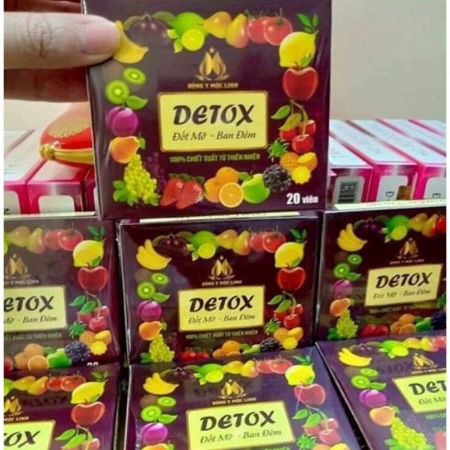 3 Hộp Giảm Cân Detox Mộc Linh X3 (15 viên/hộp)