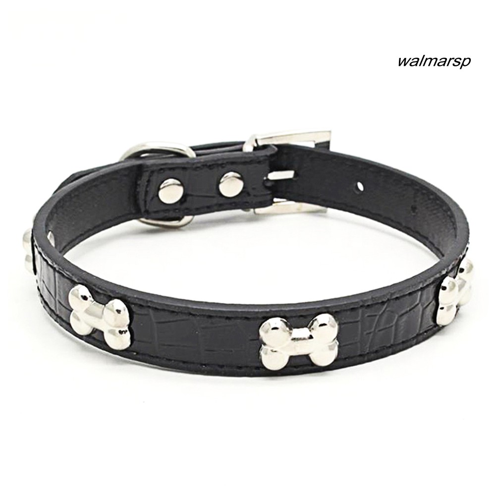 Vòng cổ giả da họa tiết xương đáng yêu dành cho thú cưng