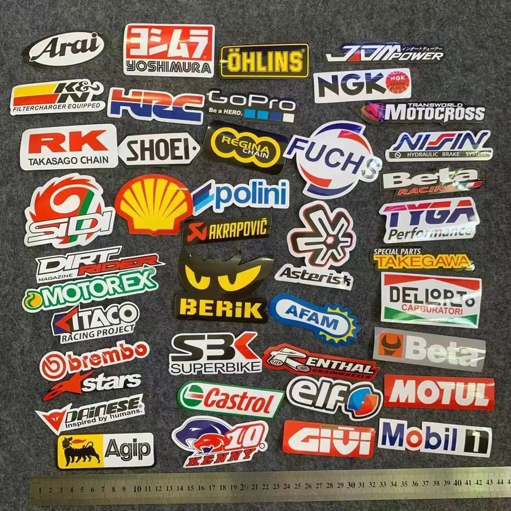 Set 40 Miếng Dán Chống Thấm Nước Trang Trí Xe Ô Tô