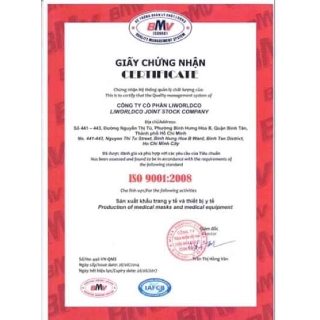 Hộp 10 khẩu trang Lily cho trẻ em ( 1-8 tuổi)