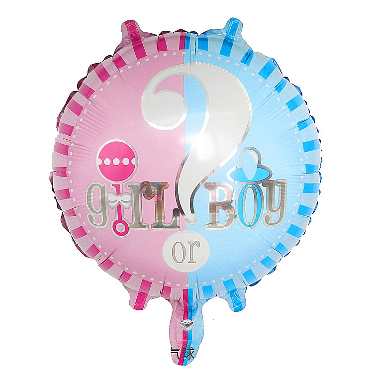 Bong Bóng Tráng Nhôm 45.72 cm In Chữ Girl Or Boy Trang Trí Tiệc