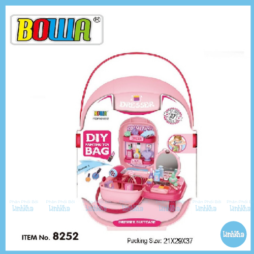 Đồ Chơi Trang Điểm Bộ Đồ Chơi Nhập Vai BOWA 8252 - 32 chi tiết - Mini Make up toys