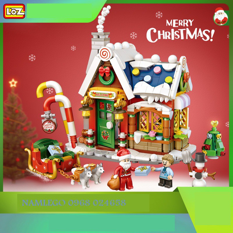 Đồ chơi lắp ráp mô hình Ngôi nhà Giáng sinh LOZ 1223