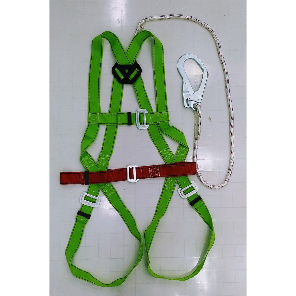 Dây an toàn toàn thân dây thừng 1 móc sắt - hình thật