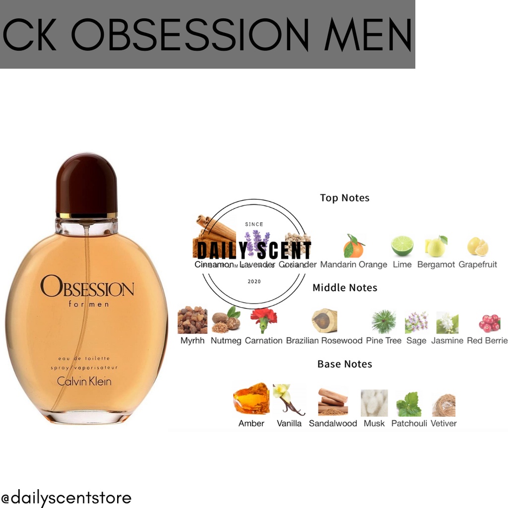 Nước hoa nam Calvin Klein Obsession Eau de Toilette