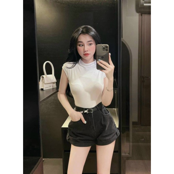 Áo cổ lọ thêu chữ chữ ngẫu nhiên siêu Hot A15