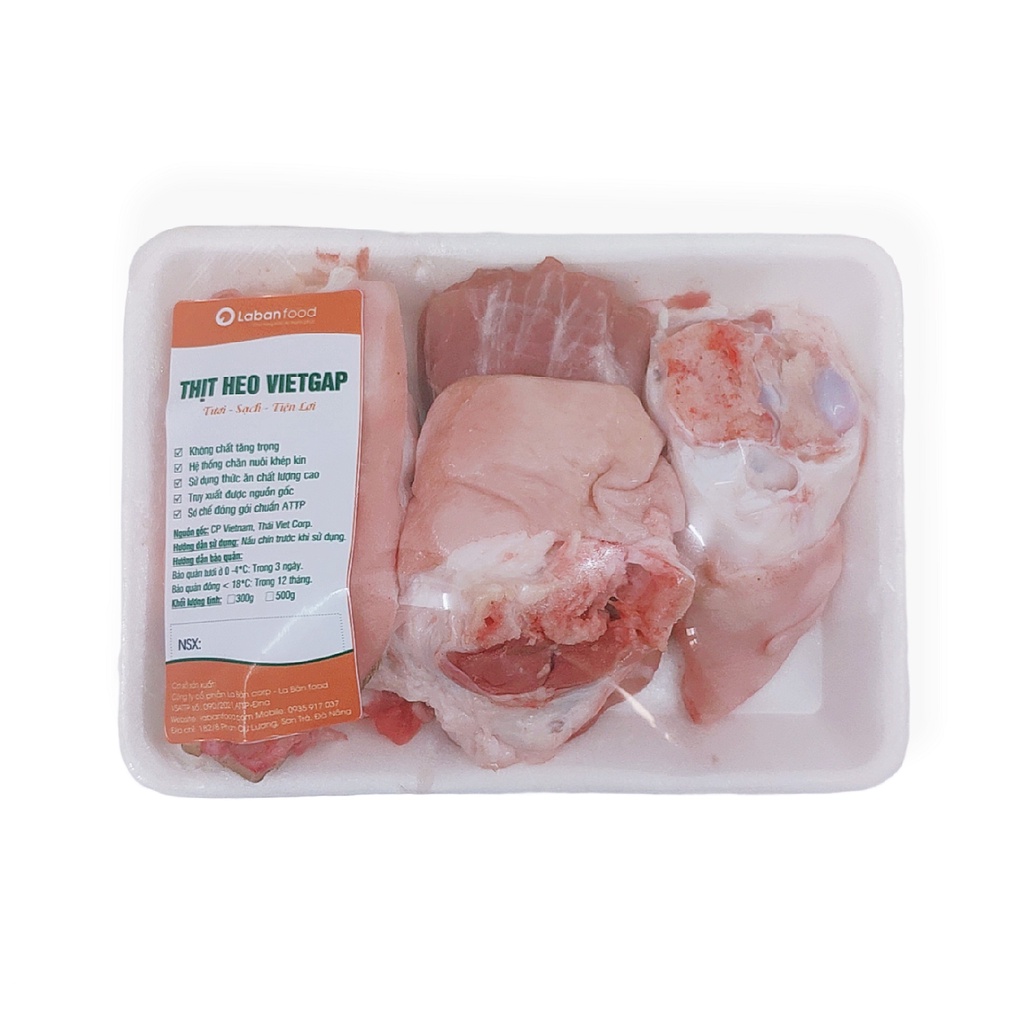 [GIAO HỎA TỐC ĐÀ NẴNG 2H] - Chân giò heo Vietgap chặt sẵn 500g