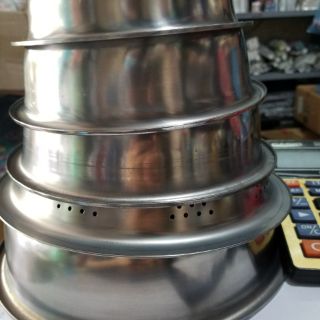 Bộ 5 tô inox các cỡ